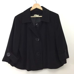 Jessica | 3/4 Sleeve Black Blazer